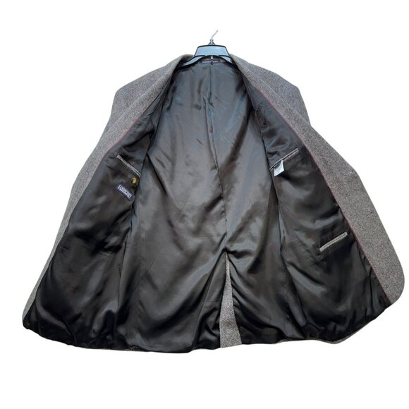 Lands End Mens Blazer Wool Blend Herringbone Pattern 2-Button Classic Fit Size 4 - Picture 6 of 13